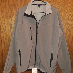 Port Authority Men's Glacier Soft Shell Jacket J790 XL,NWT, Charcoal/Black
